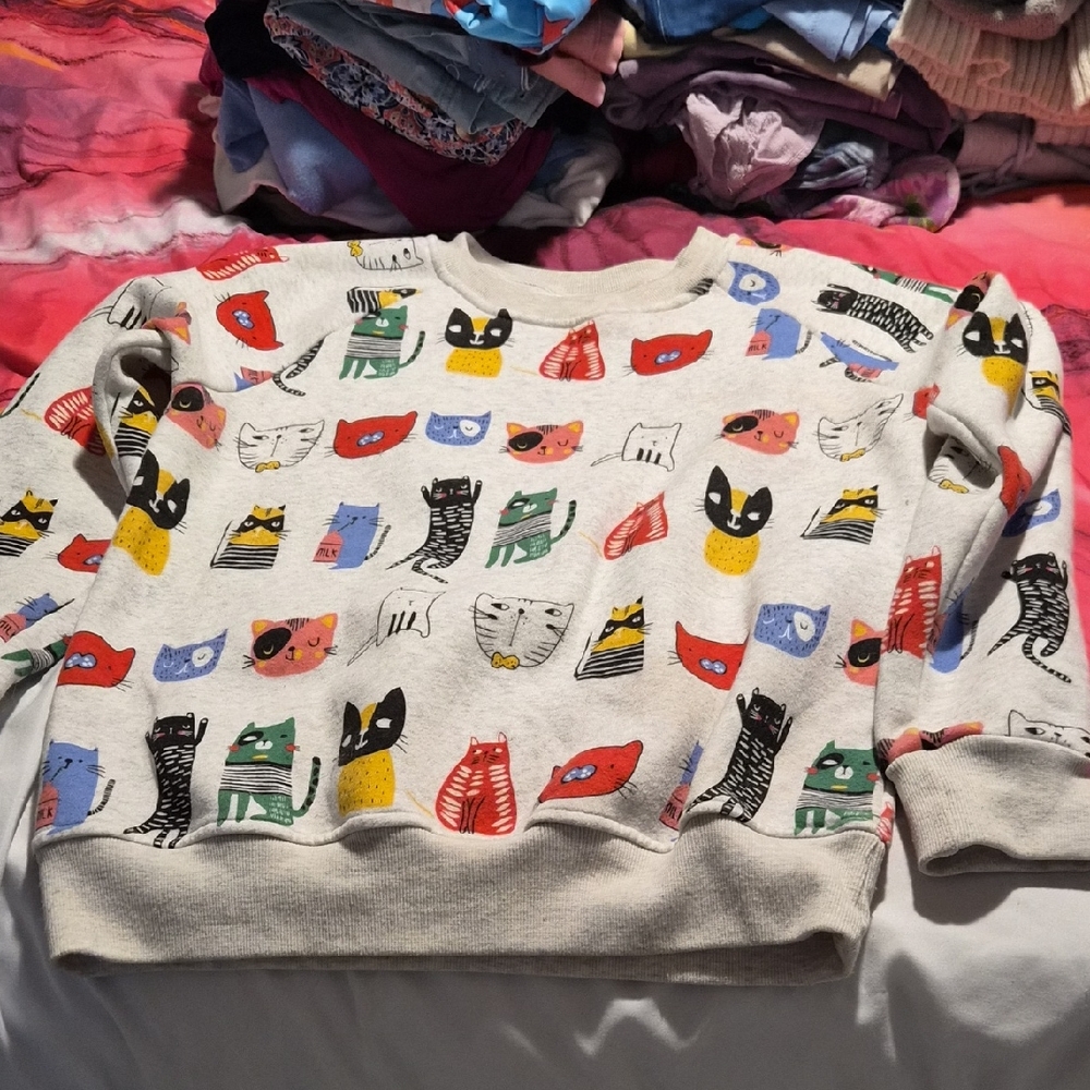 L.A. Soul Gray Sweatshirt With Cat Design